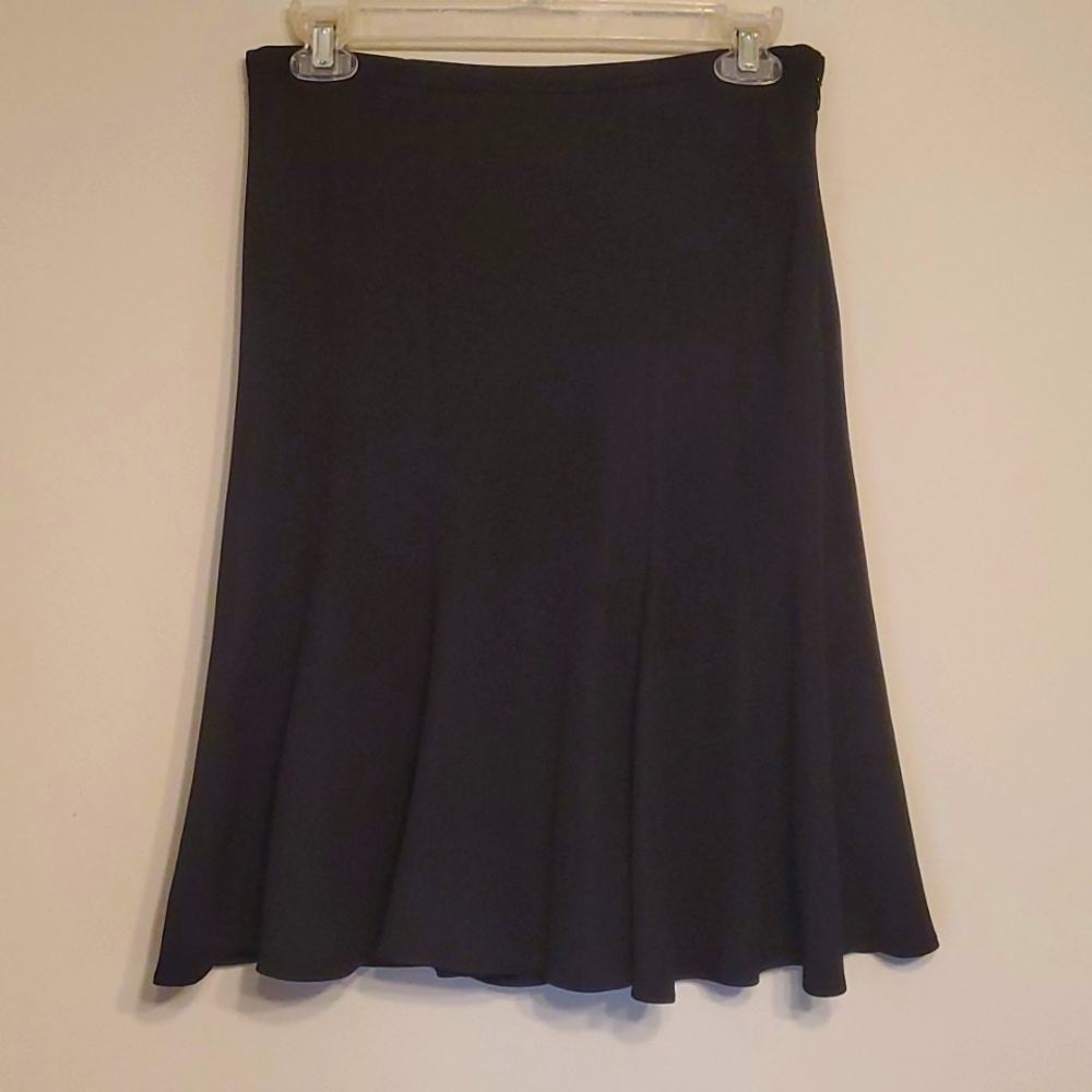 Ann Taylor Loft, A-Line Lined Black Skirt, Size 4